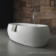 Hot Style Solid Oval Surface Freestanding Deep Acrylic Bathroom Bath Tub